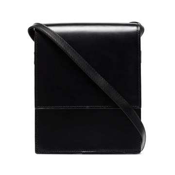 flap leather crossbody bag