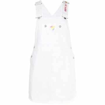 denim pinafore dress