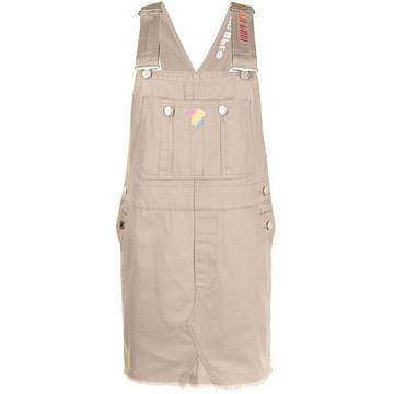 denim pinafore dress