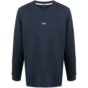 long-sleeved logo jumper