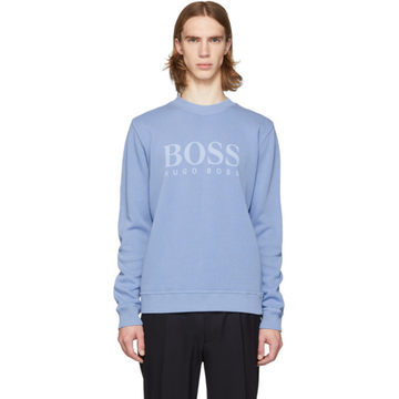 Blue Logo French Rib Sweatshirt