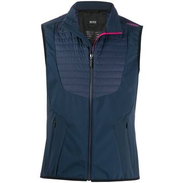 quilted panel gilet jacket