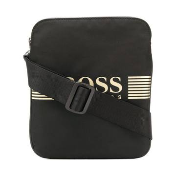 logo-appliquéd crossbody bag