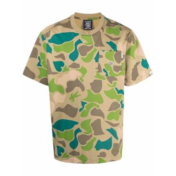 camouflage-print cotton T-shirt