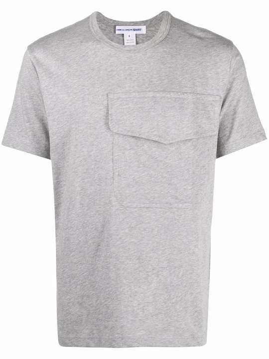 chest-pocket cotton T-shirt展示图