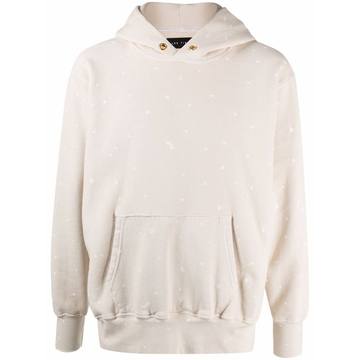 paint splatter cotton hoodie