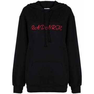 logo-embroidered hoodie