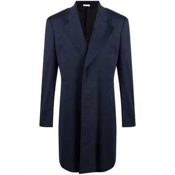 single-breasted tailored coat