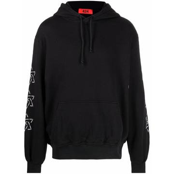 star-logo cotton hoodie