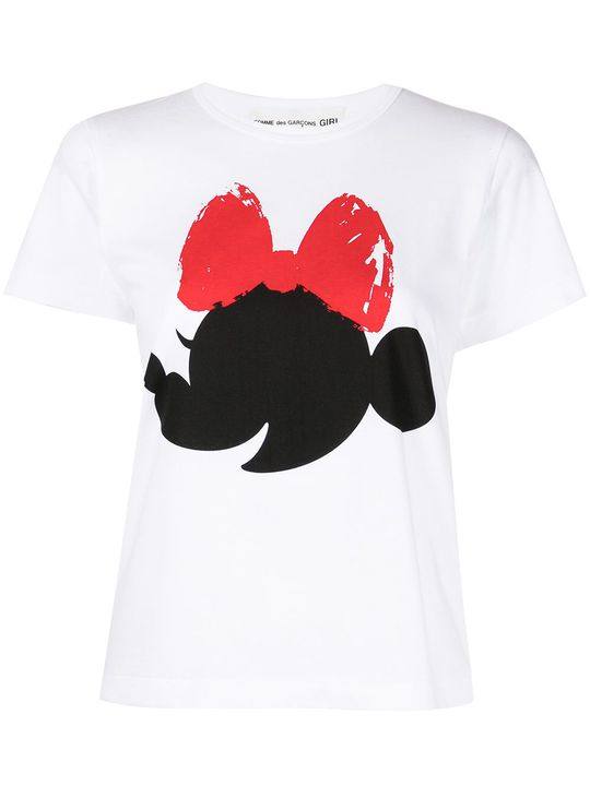 Minnie Mouse-print cotton T-shirt展示图