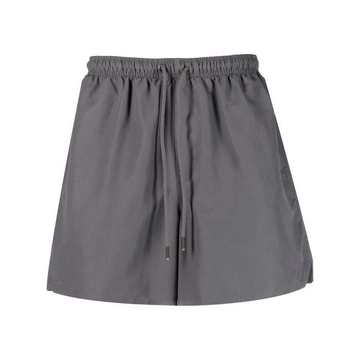 drawstring track shorts