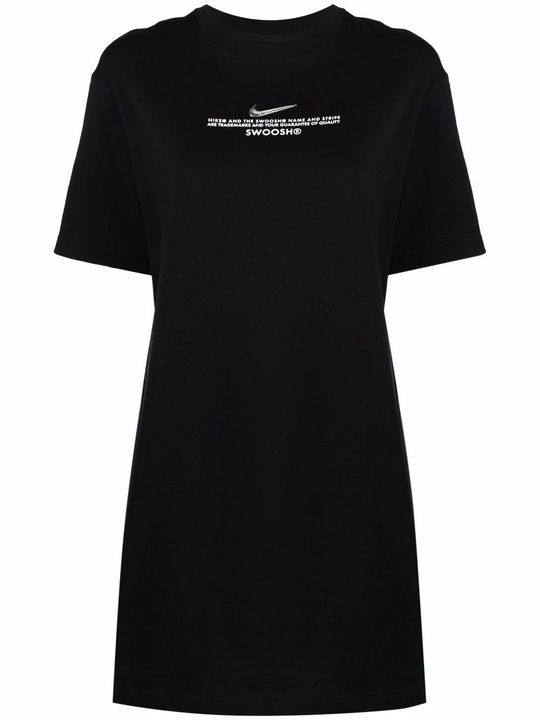 logo-print T-shirt dress展示图