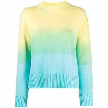 gradient-knit jumper