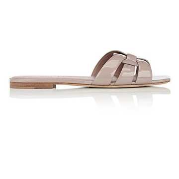 Nu Pieds Patent Leather Slide Sandals