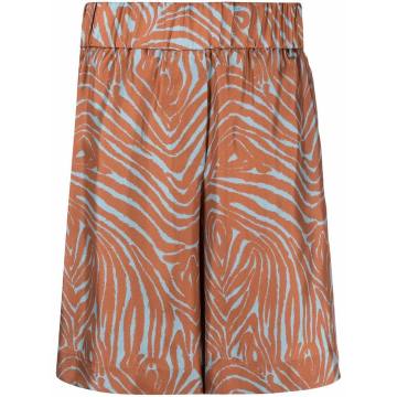 stripe pattern shorts