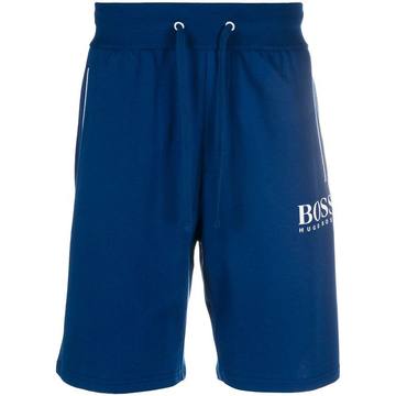 logo-print track shorts