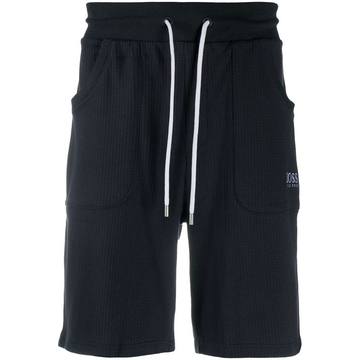 drawstring track shorts