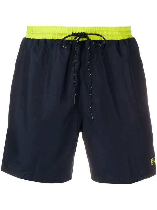 contrasting waistband swim shorts展示图