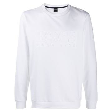 embossed-logo sweatshirt