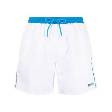 logo-printed swim shorts