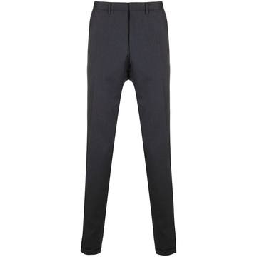 pleat detail turn-up cuff trousers