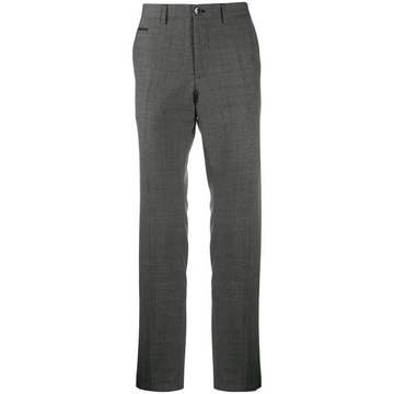 straight-leg tailored trousers