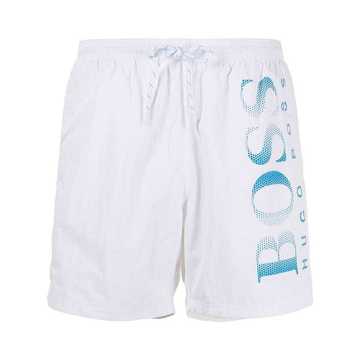 logo-printed swim shorts