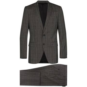 Huge6 checked two-piece suit