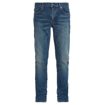 Five-pocket straight-leg jeans