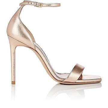 Amber Metallic Leather Sandals