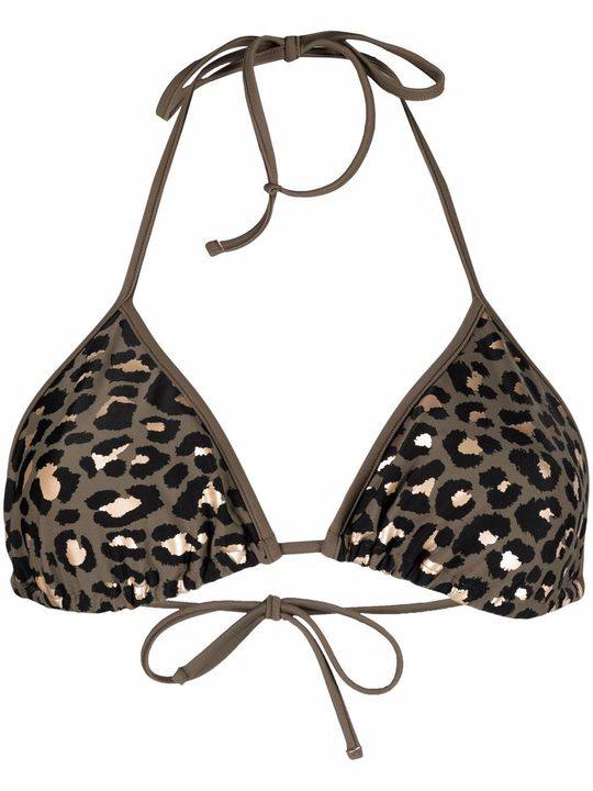 leopard-print bikini top展示图