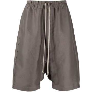 drawstring drop-crotch shorts
