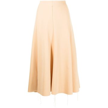 Mermaid draped midi skirt