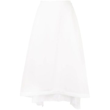 jersey knit flared skirt