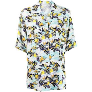 Aloha leaf-print shirt