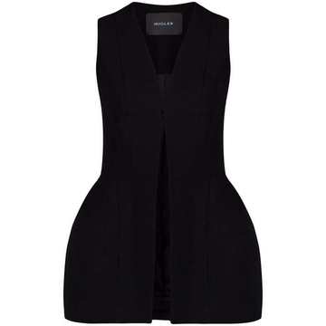 virgin wool sculpted waistcoat