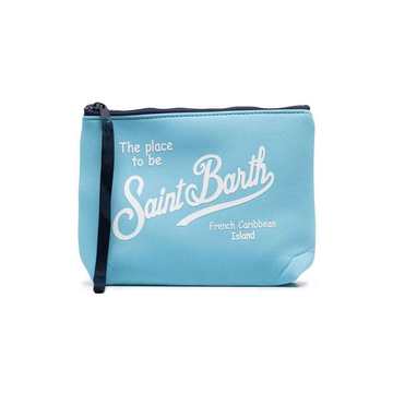 logo-print wash bag