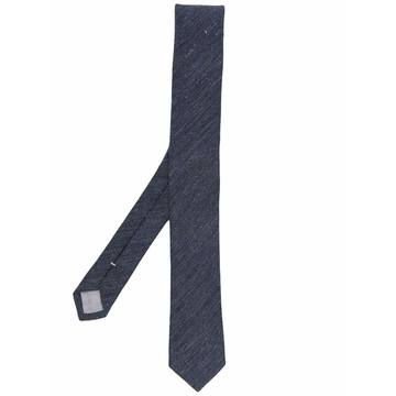 chenille-texture pointed tie