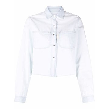 patch-pocket denim shirt