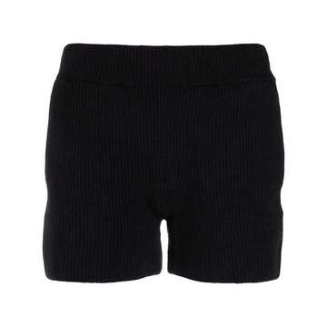 rib-knit shorts