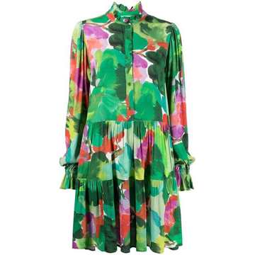 Zex abstract-print dress