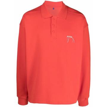 Needle logo polo shirt