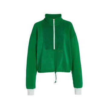 French Terry Zip-Front Sweatshirt