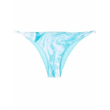 marble print bikini brief