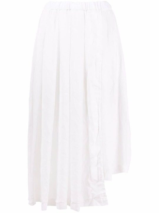 asymmetric pleated midi skirt展示图