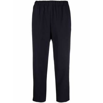 high-rise cropped trousers