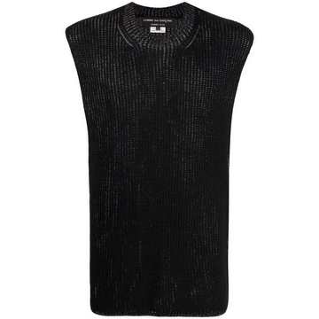 knitted sleeveless jumper