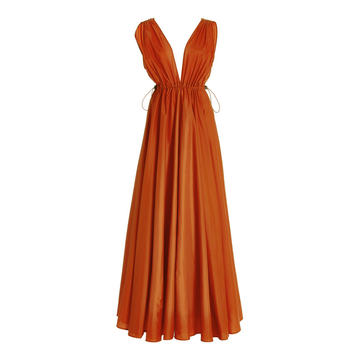 Waterfall Nylon Maxi Dress