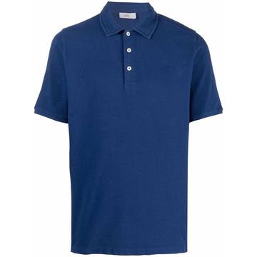 embroidered-logo organic-cotton polo shirt