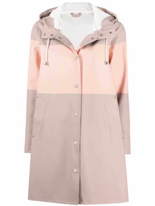 two-tone hooded raincoat展示图